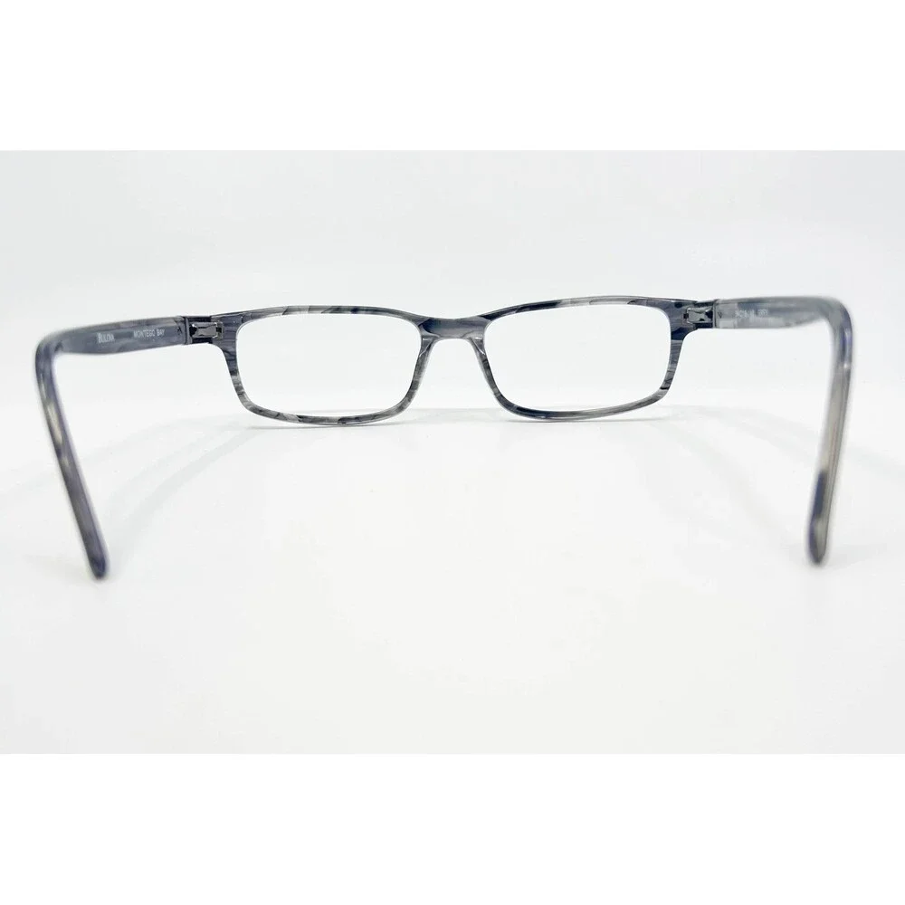 Bulova Eyeglass Frames Mens Grey Montego Bay Marble Rectangular 54-18-140